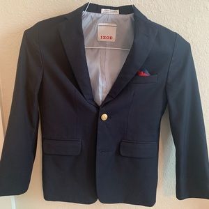 Boys Izod Navy Blazer Size 10 Regular